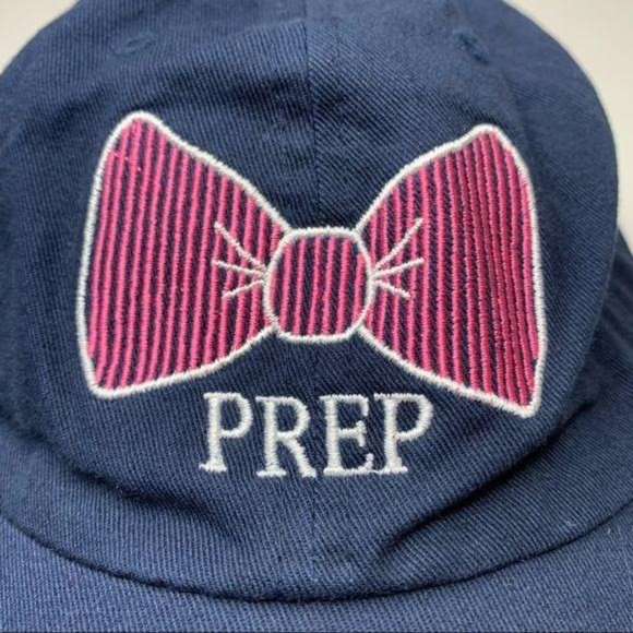 Southern Girl Prep Baseball Hat Navy Pink Bow Prep Embroidered Adjustable - Picture 5 of 7